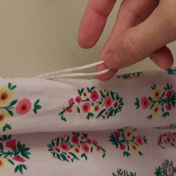 ANN TAYLOR Floral Linen Blend Lined Pink Dress - Picture 6 of 13